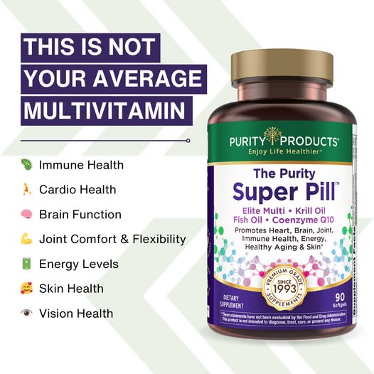 The Purity Super Pill™ - Elite Multi + Krill & Fish Oil + CoQ10