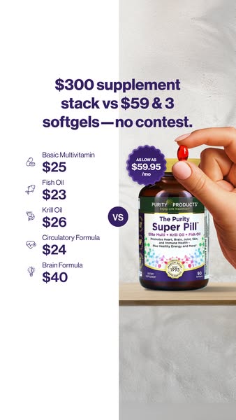 The Purity Super Pill™ - Elite Multi + Krill & Fish Oil + CoQ10