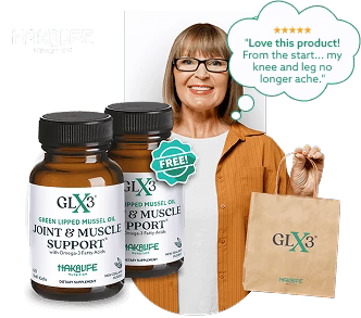 GLX3 contains concentrated New Zealand Green Lipped Mussel Oil that helps your joints move freely again